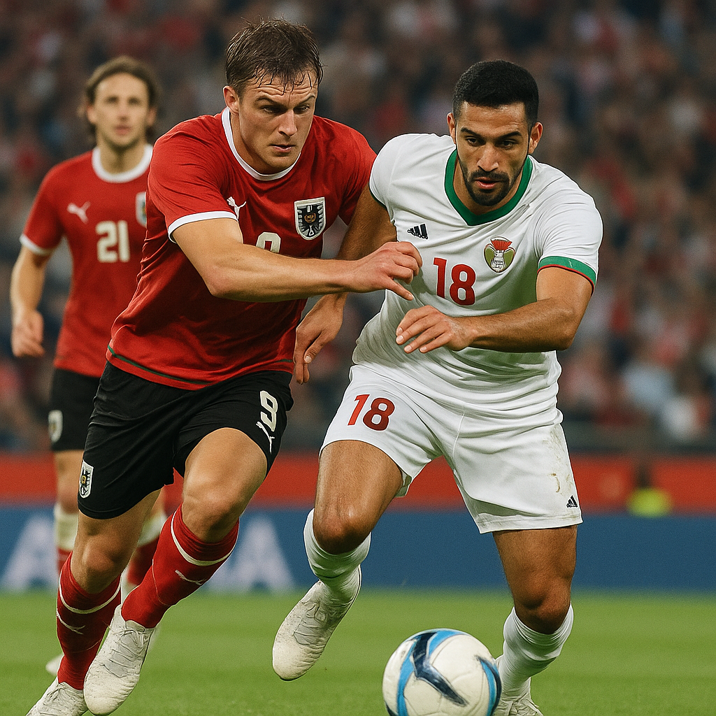 Hero image for Austria wrestling down Jordan 3-1 in Group J wasn’t just a scoreline— it was a statement gladiators make when