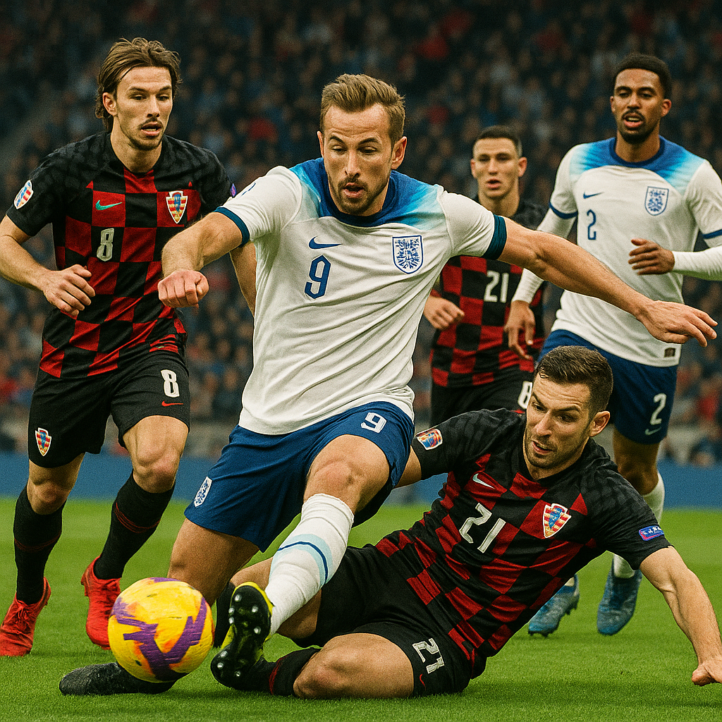 Hero image for England’s 4-2 scalping of Croatia in Group L was less a chess match and more a high-voltage rollercoaster