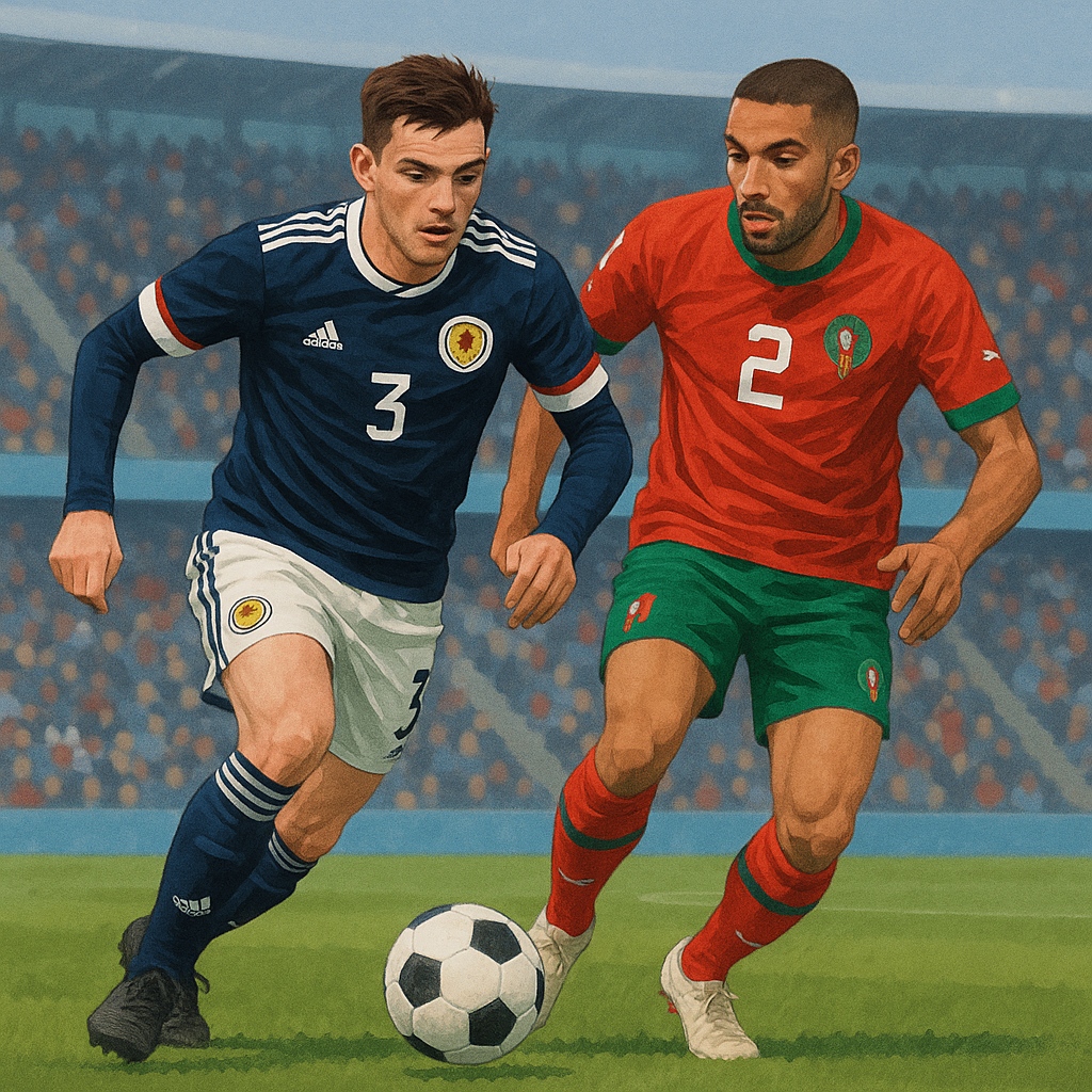 Hero image for Scotland’s opening fixture in the 2026 FIFA World Cup Group C pits them against Morocco on June 19, with