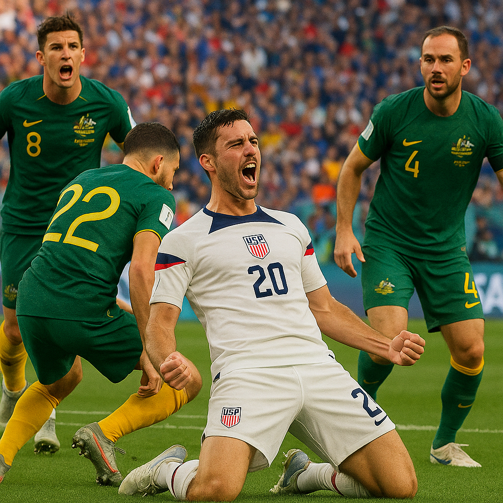 Hero image for The United States secured a 2-0 victory over Australia in this Group D World Cup encounter, shifting the